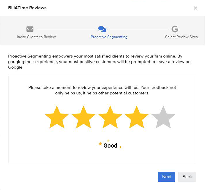 Review the reviews from your clients