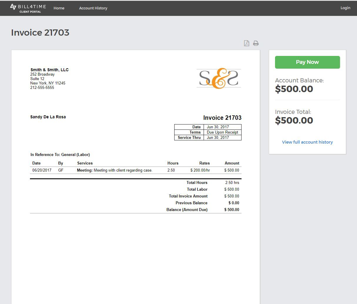 Custom Invoices | Bill4Time