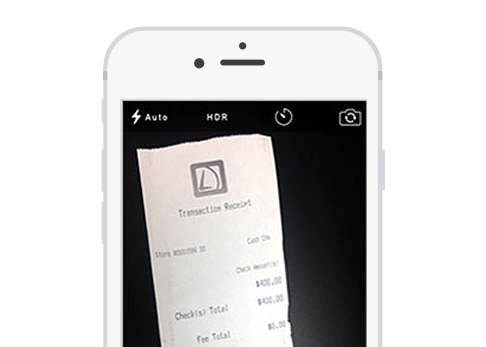Quickly and easily take snapshots of receipts and add them directly to the projects.
