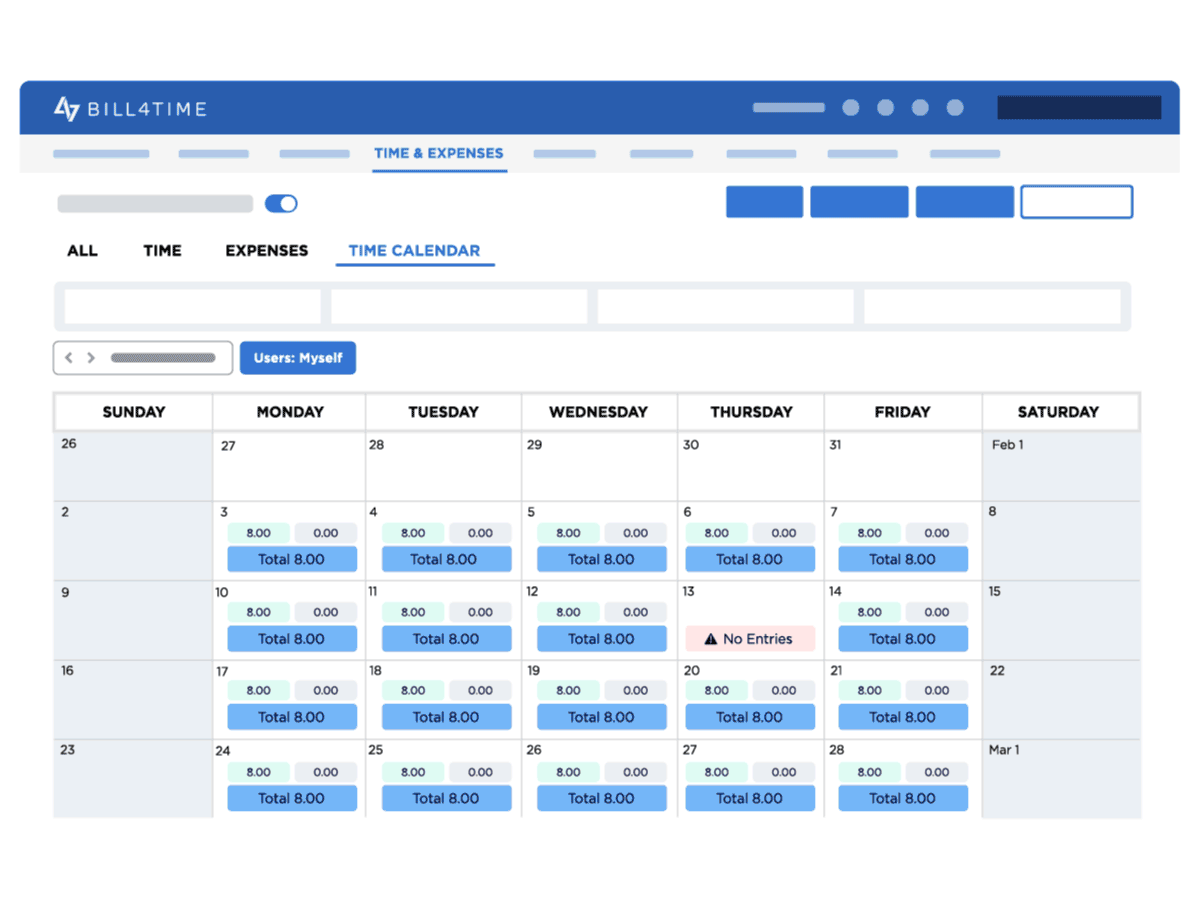 Adding missing time entry to calendar
