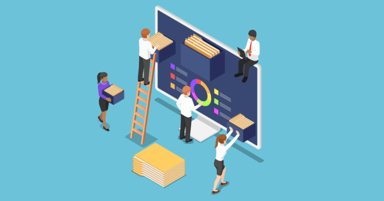 Legal office workers collaborating to be more efficient