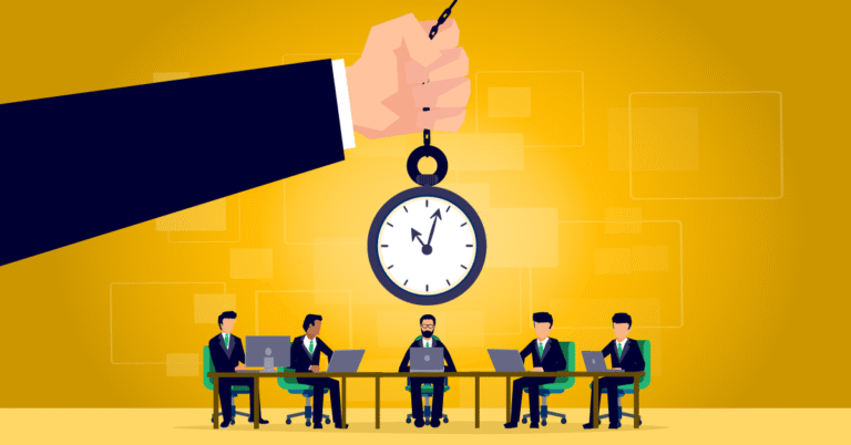 Lawyers sitting at a table discussing billable hours
