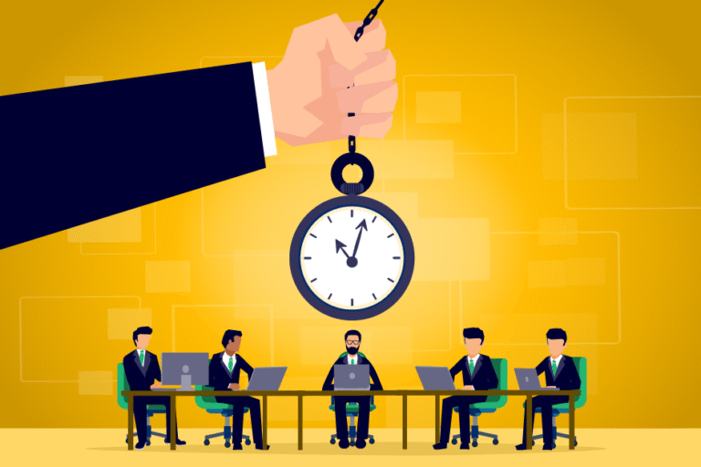 Lawyers sitting at a table discussing billable hours